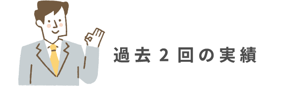 過去2回の実績